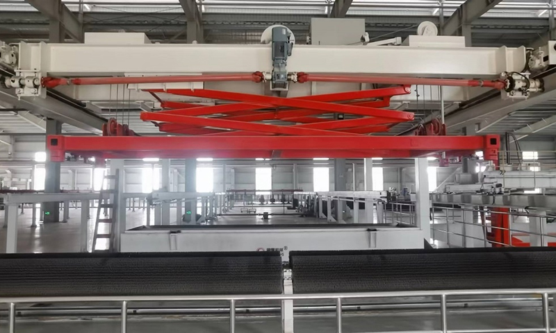 جرثقیل میله را وارد کنید